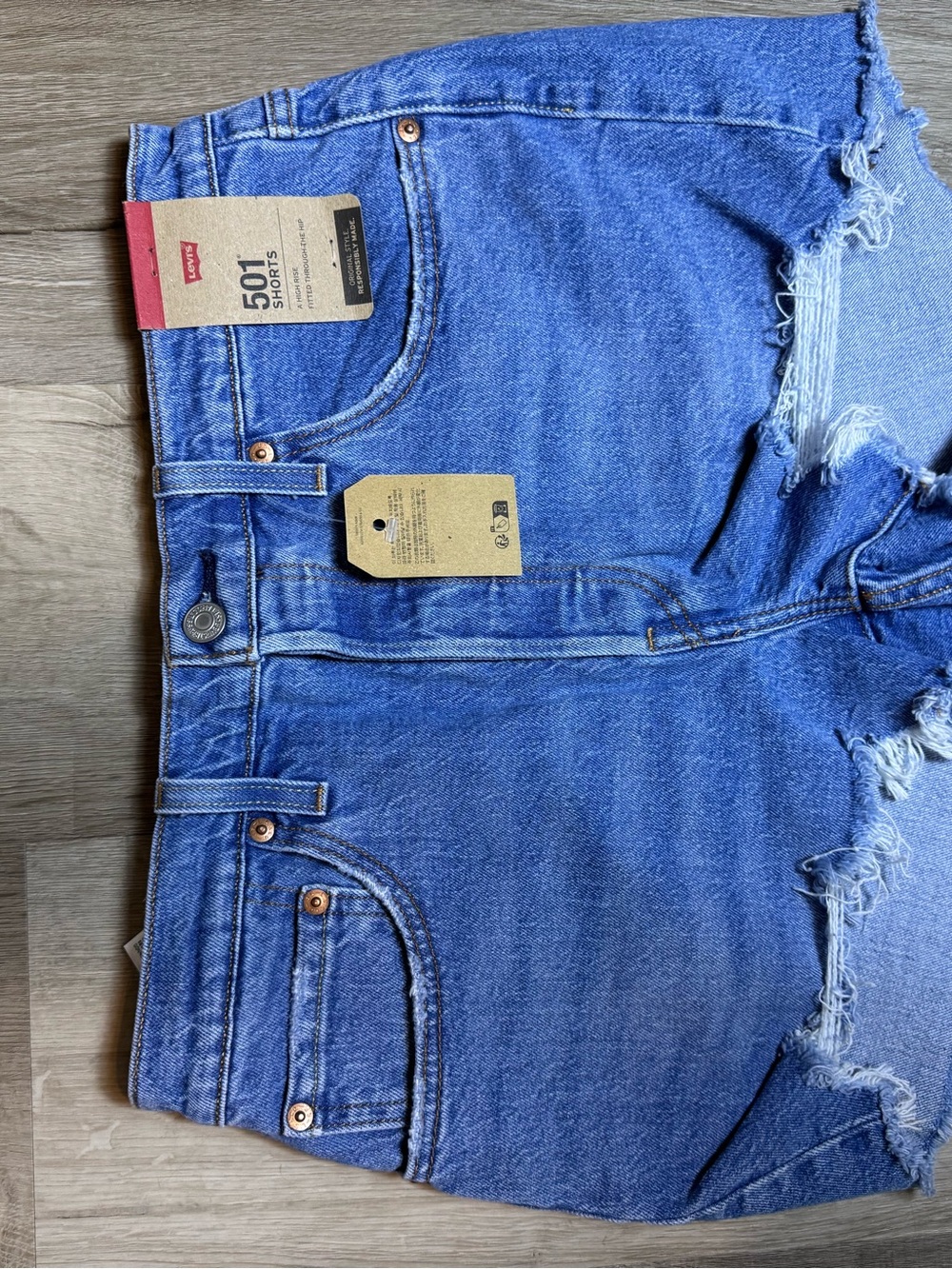 Levi’s 501 Shorts Button Fly Size 30 - Picture 2 of 6